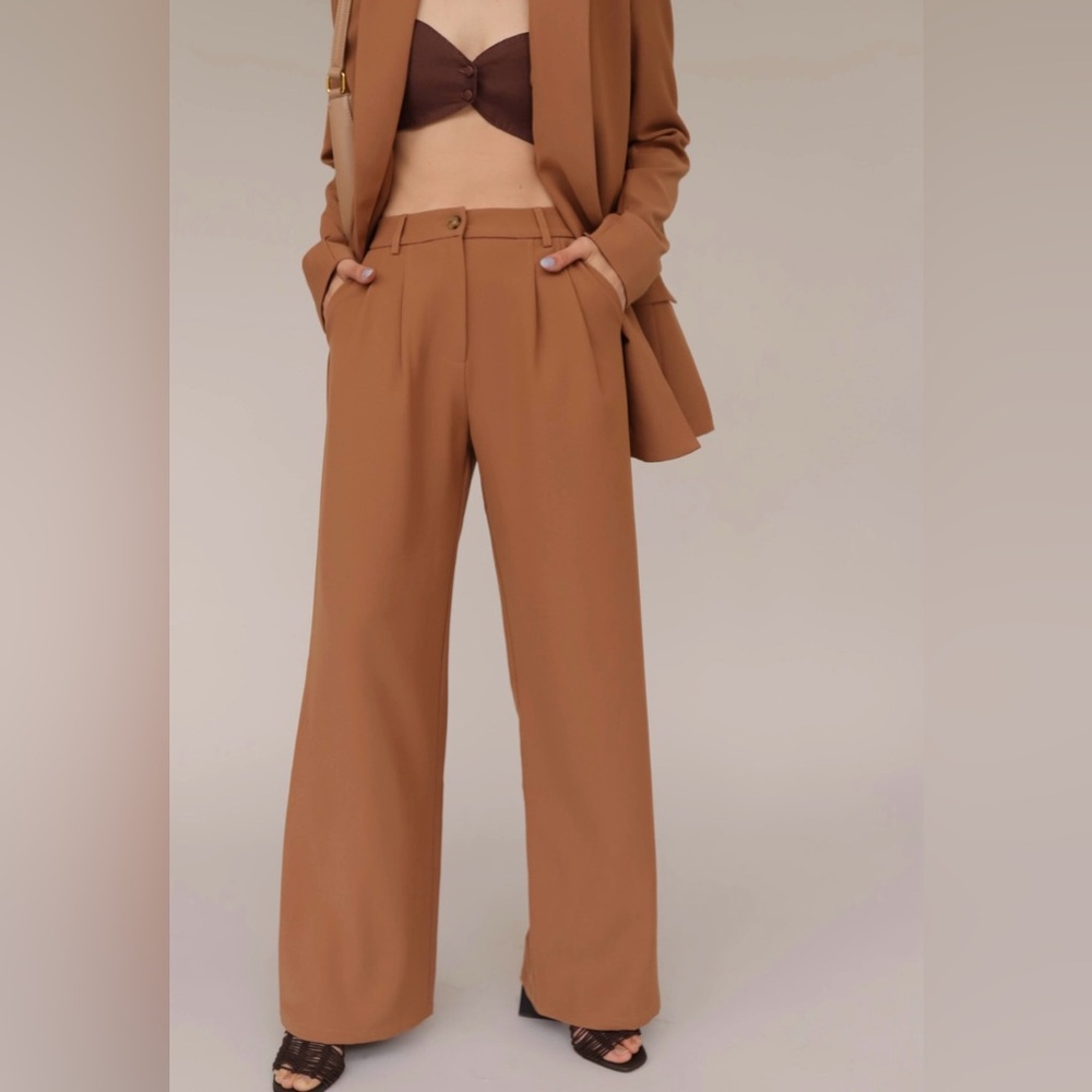Line & Dot Camel Marina Trousers